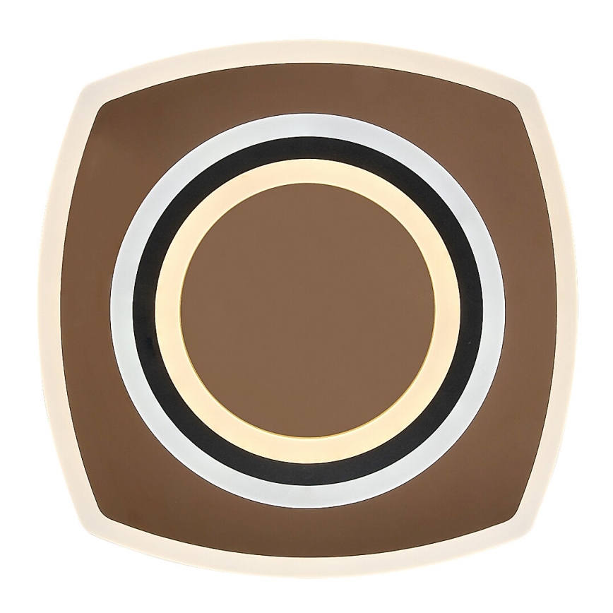 Rabalux - LED dæmpbar loftlampe LED/60W/230V 3000/4000/6000K mat krom/sort + fjernbetjening 48x48 cm