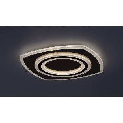 Rabalux - LED loftlampe dæmpbar LED/60W/230V 3000/4000/6000K mat krom/sort + fjernbetjening