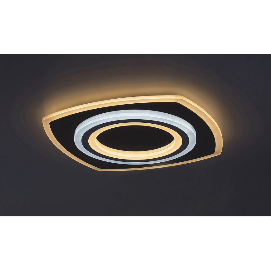 Rabalux - LED-dæmpbar loftlampe LED/60W/230V 3000/4000/6000K mat krom + fjernbetjening 48x48 cm