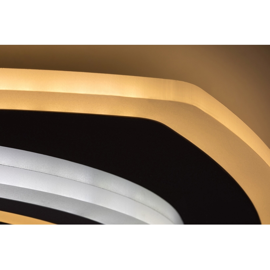 Rabalux - LED-dæmpbar loftlampe LED/60W/230V 3000/4000/6000K mat krom + fjernbetjening 48x48 cm