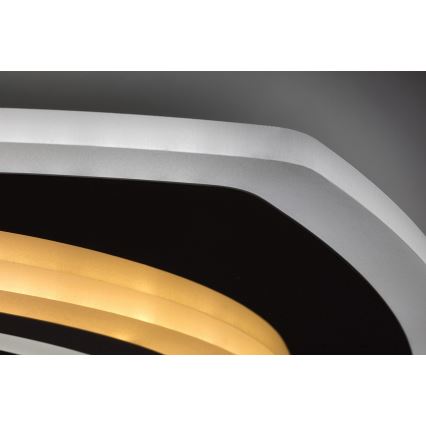 Rabalux - LED-dæmpbar loftlampe LED/60W/230V 3000/4000/6000K mat krom + fjernbetjening 48x48 cm