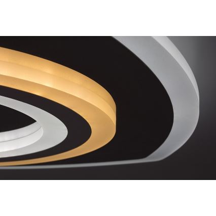 Rabalux - LED-dæmpbar loftlampe LED/60W/230V 3000/4000/6000K mat krom + fjernbetjening 48x48 cm