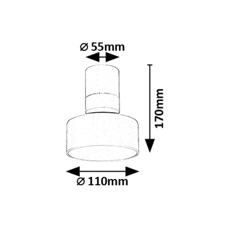 Rabalux - LED loftlampe LED/10W/230V 3000K hvid