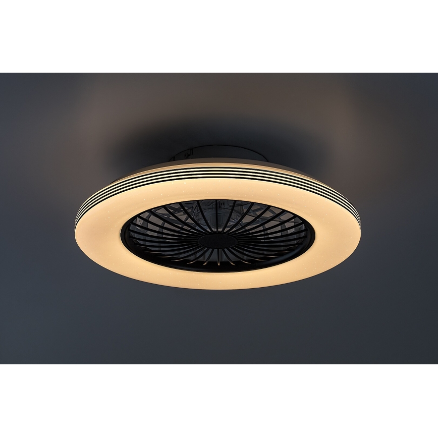 Rabalux - LED dæmpbar loftlampe med ventilator LED/48W/230V 3000-6500K + fjernbetjening