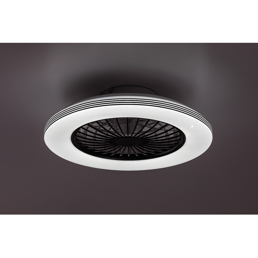 Rabalux - LED dæmpbar loftlampe med ventilator LED/48W/230V 3000-6500K + fjernbetjening