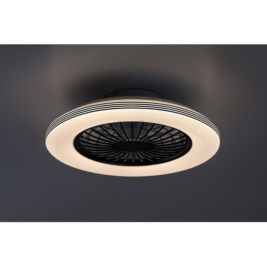 Rabalux - LED dæmpbar loftlampe med ventilator LED/48W/230V 3000-6500K + fjernbetjening