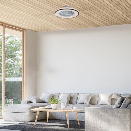 Rabalux - LED dæmpbar loftlampe med ventilator LED/48W/230V 3000-6500K + fjernbetjening