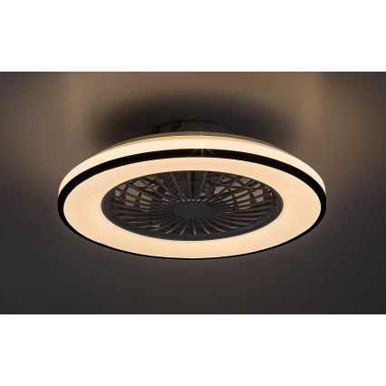 Rabalux - LED dæmpbar loftlampe med ventilator LED/48W/230V 3000-6500K + fjernbetjening