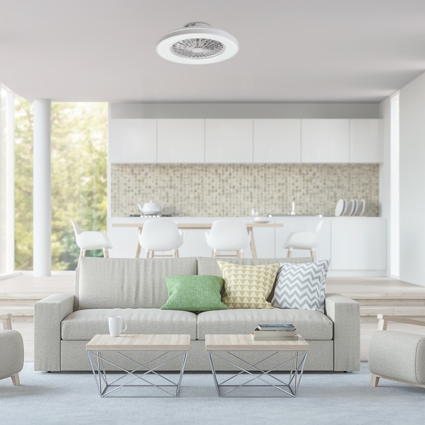 Rabalux - LED Loftlampe med ventilator dæmpbar LED/48W/230V 3000-6500K + fjernbetjening