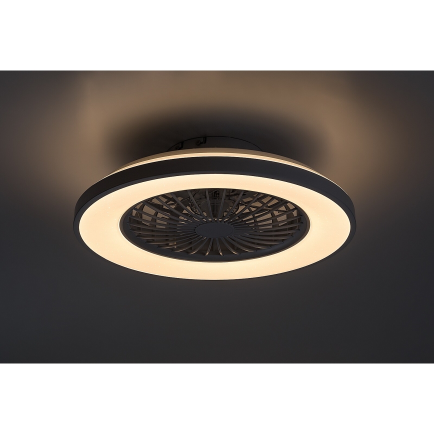 Rabalux - LED Loftlampe med ventilator dæmpbar LED/48W/230V 3000-6500K + fjernbetjening