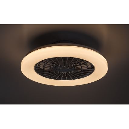 Rabalux - LED loftlampe med RGB-farver og ventilator dæmpbar LED/48W/230V 3000-6500K + fjernbetjening