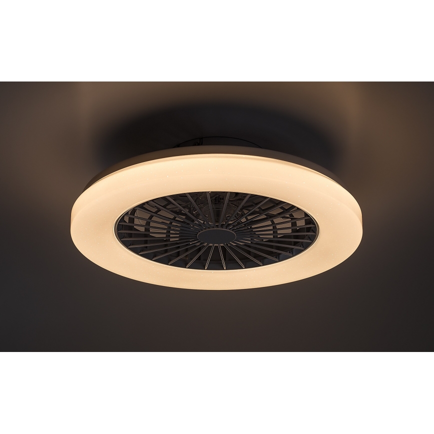 Rabalux - LED loftlampe med RGB-farver og ventilator dæmpbar LED/48W/230V 3000-6500K + fjernbetjening