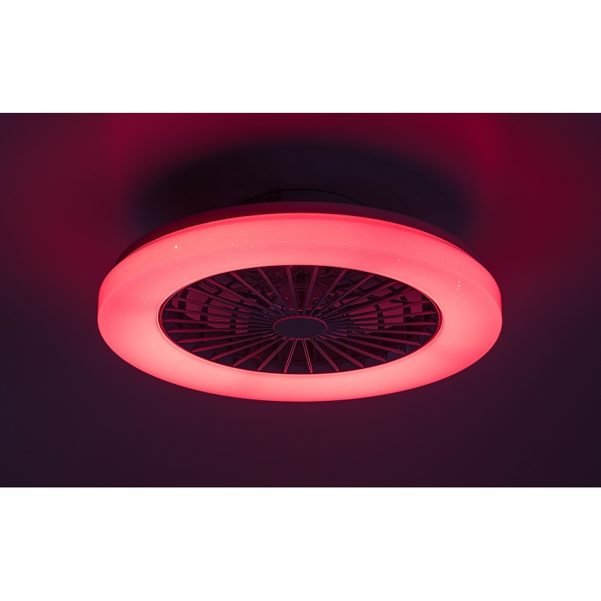 Rabalux - LED loftlampe med RGB-farver og ventilator dæmpbar LED/48W/230V 3000-6500K + fjernbetjening