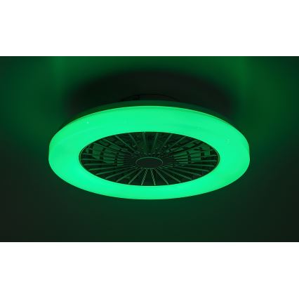 Rabalux - LED loftlampe med RGB-farver og ventilator dæmpbar LED/48W/230V 3000-6500K + fjernbetjening