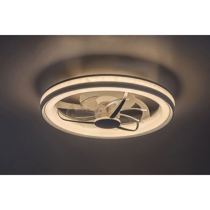 Rabalux - LED Loftlampe med ventilator dæmpbar LED/40W/230V 3000/4000/6000K Wi-Fi + fjernbetjening