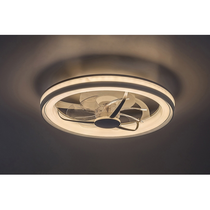 Rabalux - LED Loftlampe med ventilator dæmpbar LED/40W/230V 3000/4000/6000K Wi-Fi + fjernbetjening
