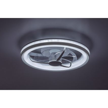 Rabalux - LED Loftlampe med ventilator dæmpbar LED/40W/230V 3000/4000/6000K Wi-Fi + fjernbetjening