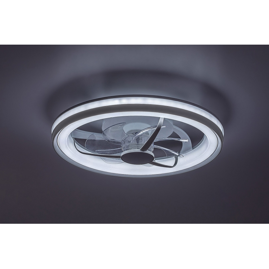 Rabalux - LED Loftlampe med ventilator dæmpbar LED/40W/230V 3000/4000/6000K Wi-Fi + fjernbetjening
