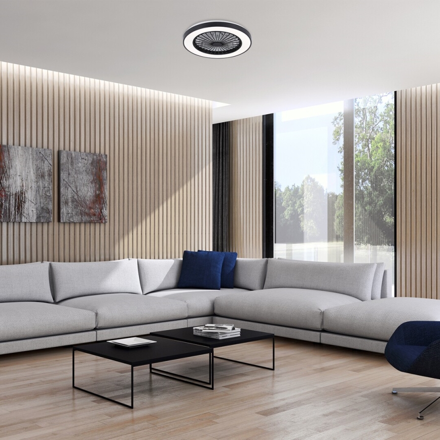 Rabalux - LED Loftlampe med ventilator dæmpbar LED/40W/230V 3000/4000/6000K Wi-Fi + fjernbetjening