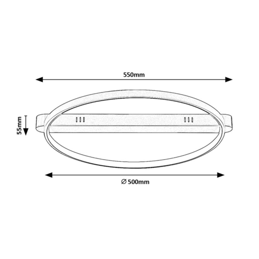 Rabalux - LED-loftlampe LED/45W/230V 3000K 50x55 cm guld