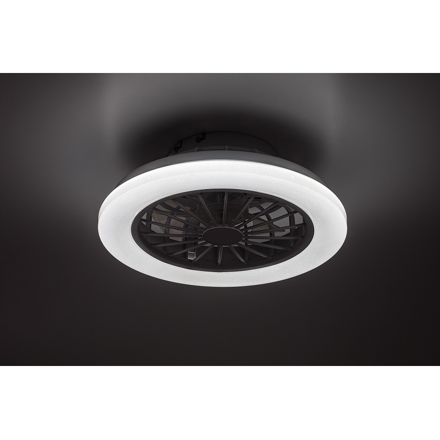 Rabalux - Dæmpbar LED-loftlampe med ventilator LED/24W/230V 3000-6500K + fjernbetjening