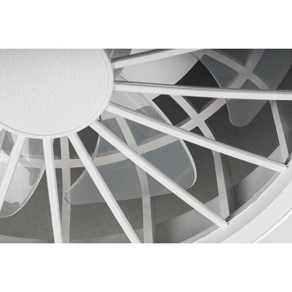 Rabalux - LED Dæmpbar loftlampe med ventilator LED/24W/230V 3000-6500K + fjernbetjening