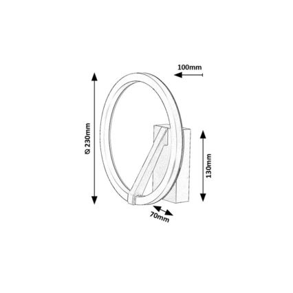 Rabalux - LED væglampe LED/8W/230V 3000K