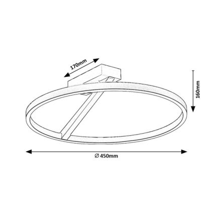 Rabalux - LED loftlampe LED/24W/230V 3000K Ø 45 cm