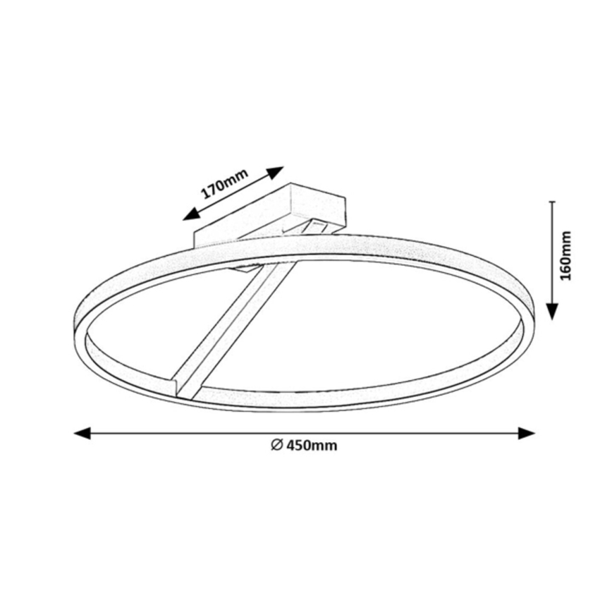 Rabalux - LED loftlampe LED/24W/230V 3000K Ø 45 cm