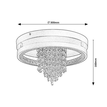 Rabalux - LED-loftlampe LED/20W/230V 3000/3500/4000K Ø 30 cm