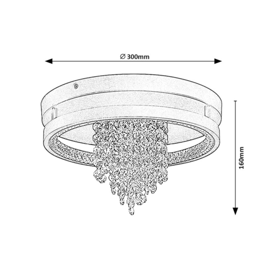 Rabalux - LED-loftlampe LED/20W/230V 3000/3500/4000K Ø 30 cm