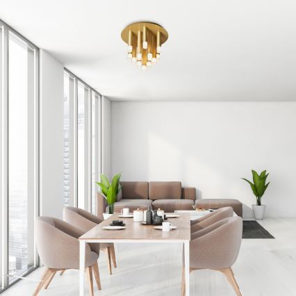 Rabalux - Loftlampe 13xG9/5W/230V guldfarvet
