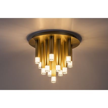 Rabalux - Loftlampe 13xG9/5W/230V guldfarvet