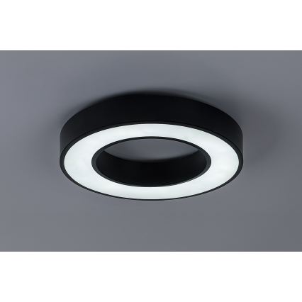 Rabalux - LED-dæmpbar loftlampe LED/45W/230V 3000-6500K Ø 60 cm sort + fjernbetjening