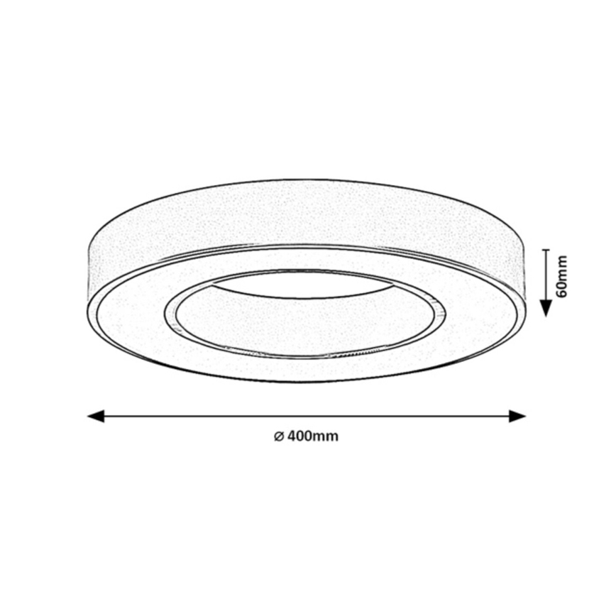 Rabalux - LED loftlampe LED/24W/230V 3000/4000/6500K Ø 40 cm guldfarvet