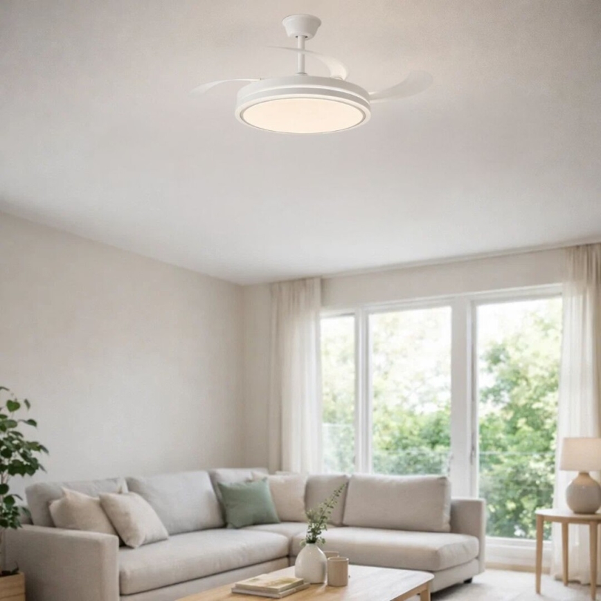 Rabalux - LED-dæmpbar loftlampe med ventilator LED/60W/230V 3000–6500K + fjernbetjening
