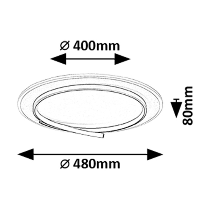 Rabalux - LED loftlampe LED/40W/230V 4000K