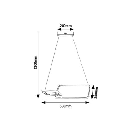 Rabalux - LED loftlampe LED/36W/230V 4000K
