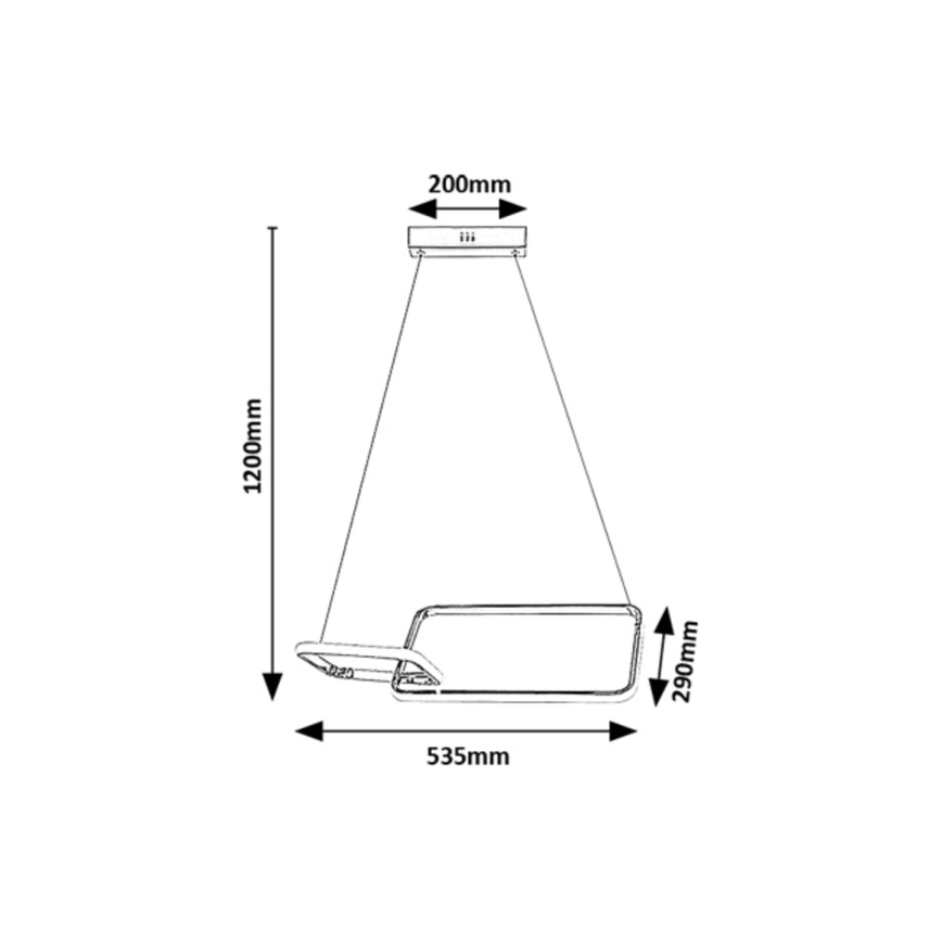 Rabalux - LED loftlampe LED/36W/230V 4000K