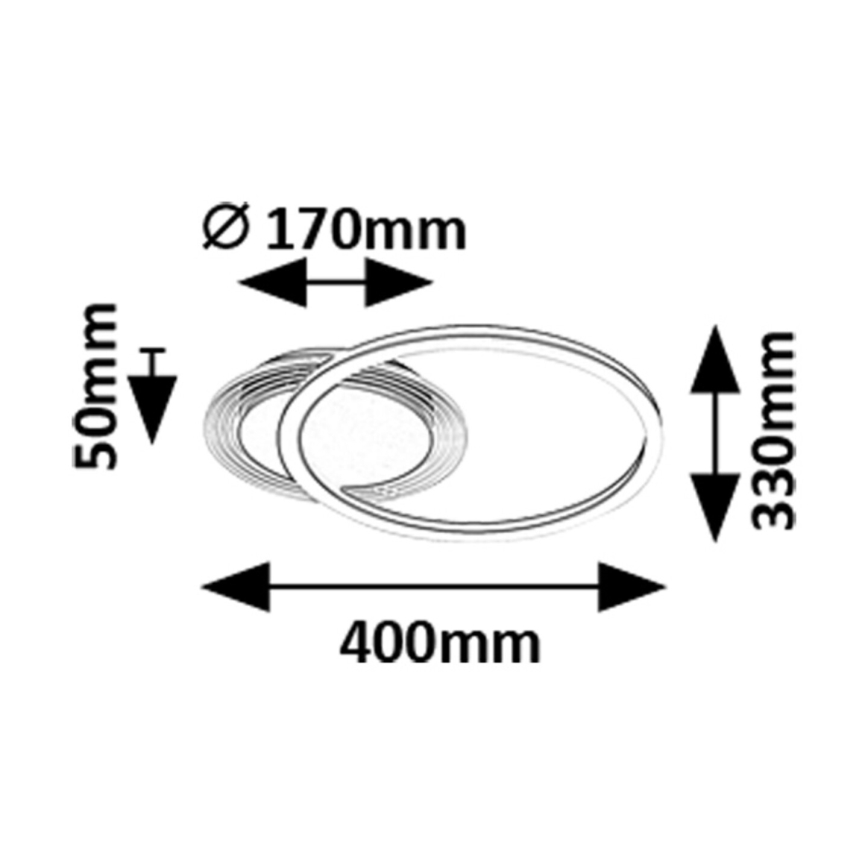 Rabalux - LED loftlampe LED/24W/230V 3000K
