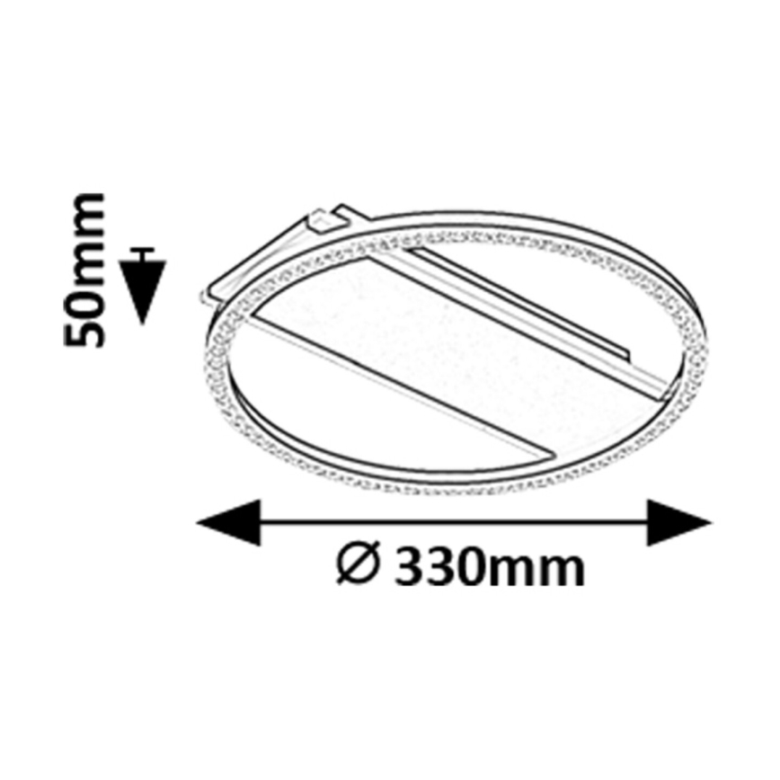 Rabalux - LED loftlampe LED/24W/230V 3000K