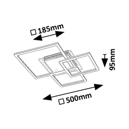 Rabalux - LED loftlampe LED/40W/230V 3000K