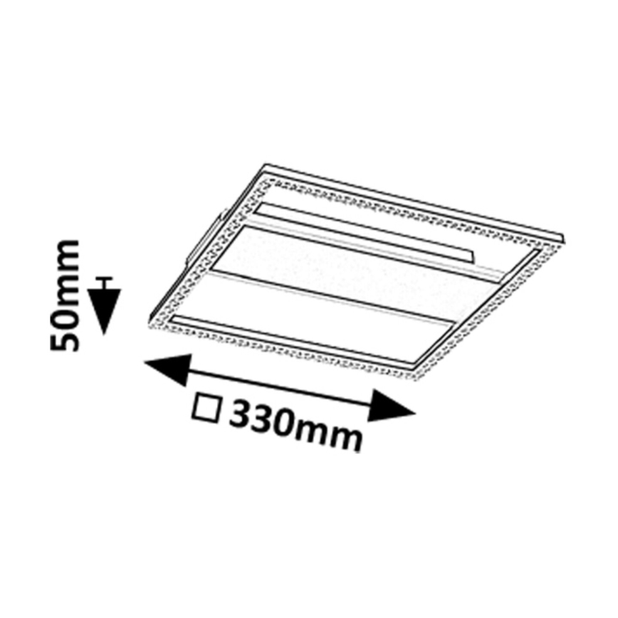 Rabalux - LED loftlampe LED/24W/230V 4000K