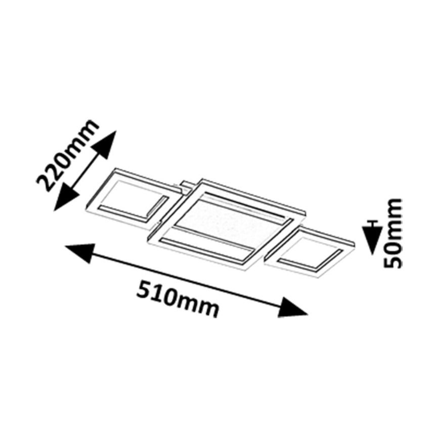 Rabalux - LED loftlampe LED/24W/230V 4000K