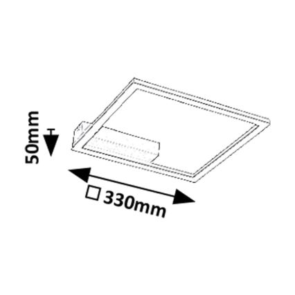 Rabalux - LED loftlampe LED/24W/230V 3000K