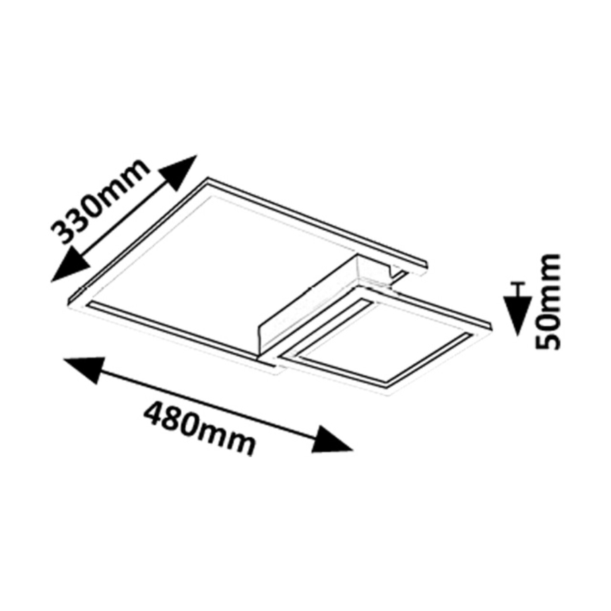 Rabalux - LED loftlampe LED/24W/230V 3000K