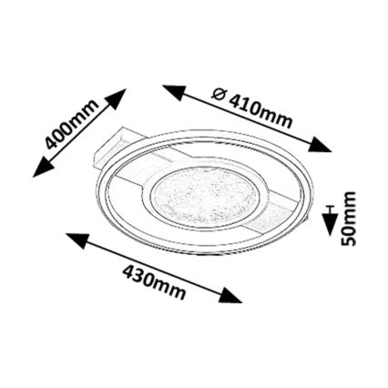 Rabalux - LED loftlampe LED/50W/230V 3000K