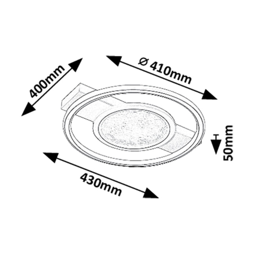 Rabalux - LED loftlampe LED/50W/230V 3000K