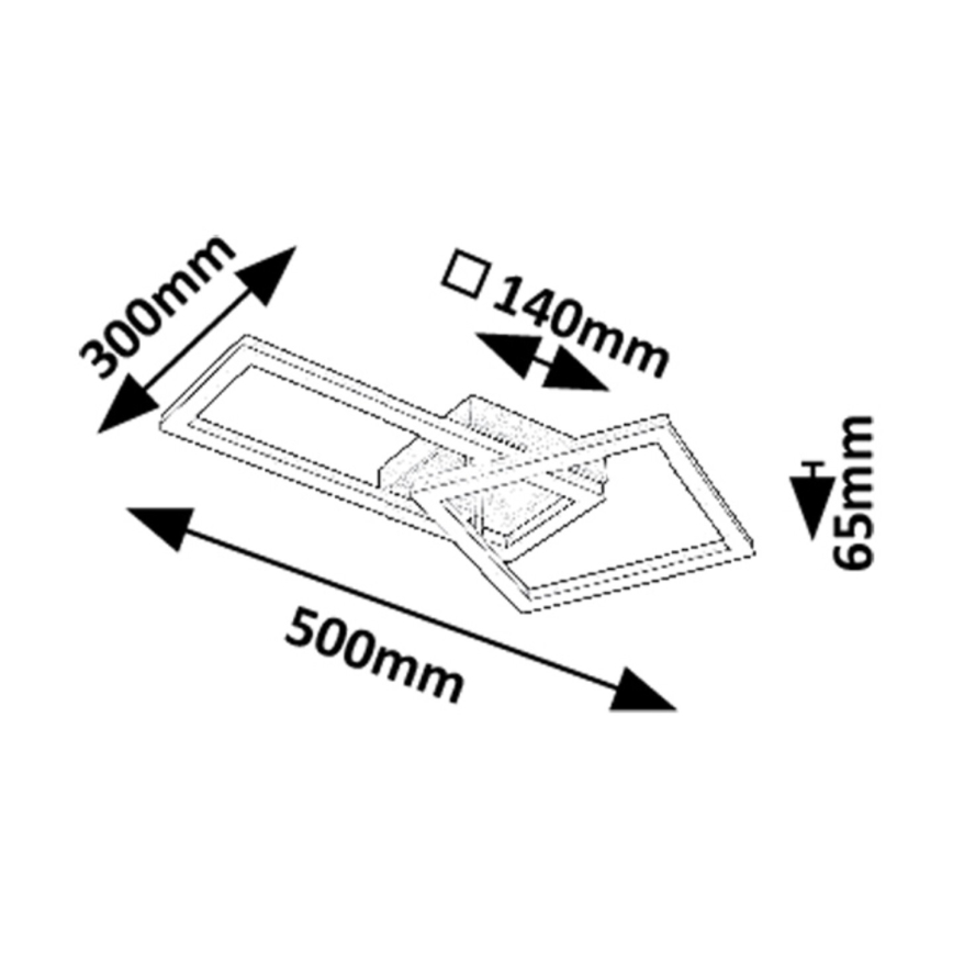 Rabalux - LED loftlampe LED/24W/230V 3000K