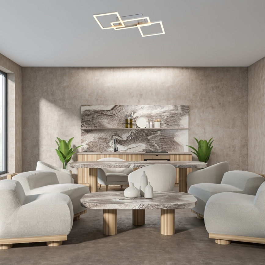 Rabalux - Dæmpbar LED-loftlampe LED/40W/230V 3000-6500K 45x55 cm med fjernbetjening